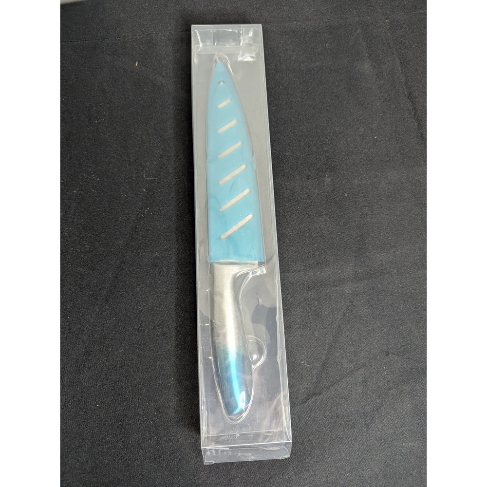 Cooking light 13" chefs butcher‎ kitchen knife teal